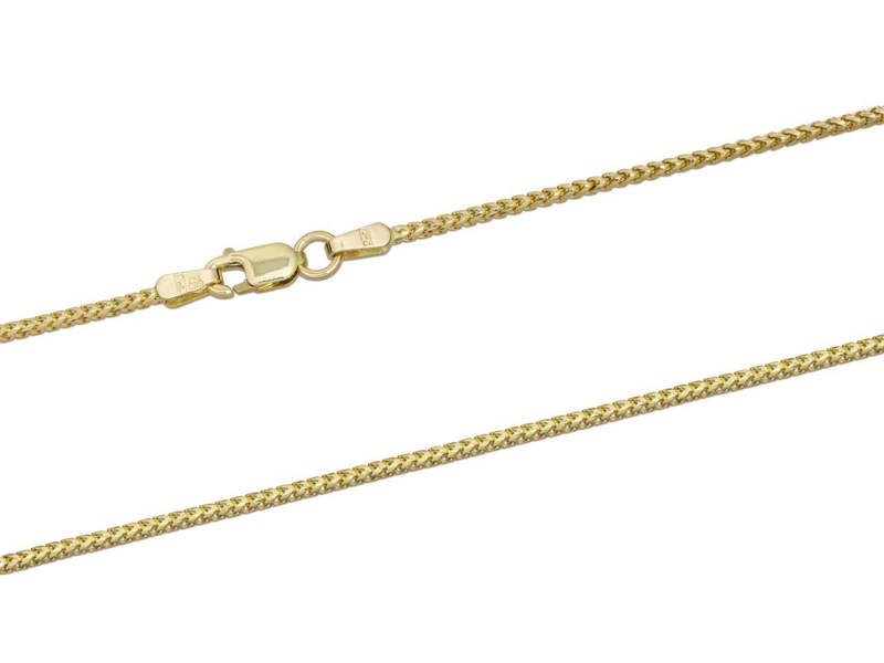 Cooksongold 9ct Yellow Gold Franco Necklace Chain, Fully UK Hallmarked