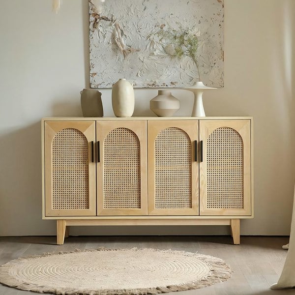 Daphne Rattan Sideboard, Ash Wood-Rit Concept-Rit Concept