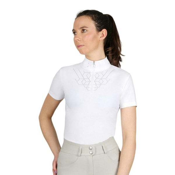 Coldstream Womens Ledmore Diamante Show Shirt - White