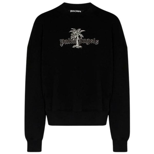 Palm Angels Logo Crew Sweater - Black