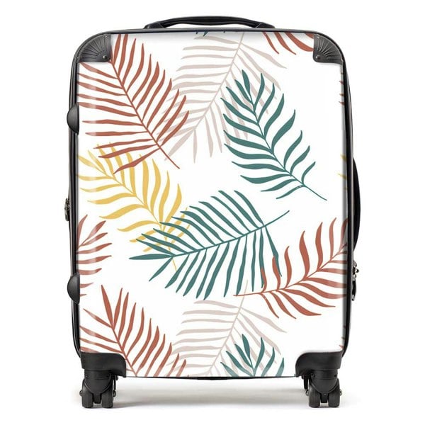 Warren Reed Palm Branches In Natural Colors Suitcase