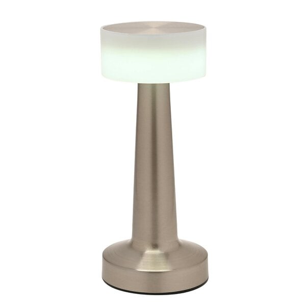 Hestia Silver USB LED Touch Table Lamp