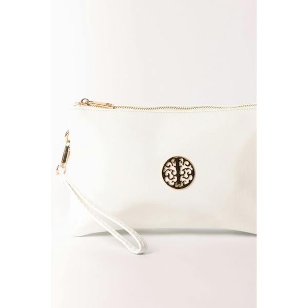 Blue Vanilla Clutch With Detachable Strap