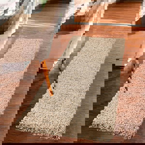 Smart Living Shaggy Rug - Latte
