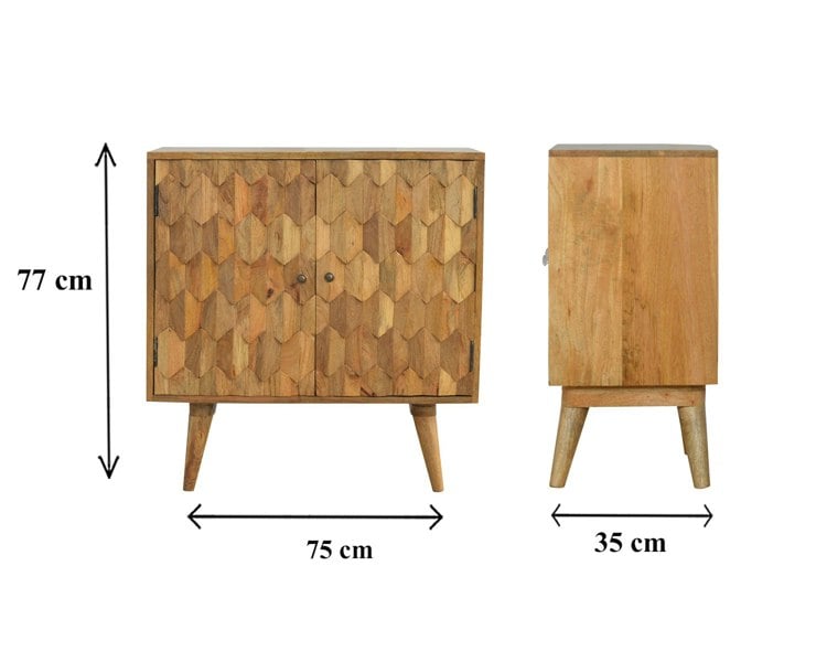 Artisan Furniture Pineapple Carved Cabinet