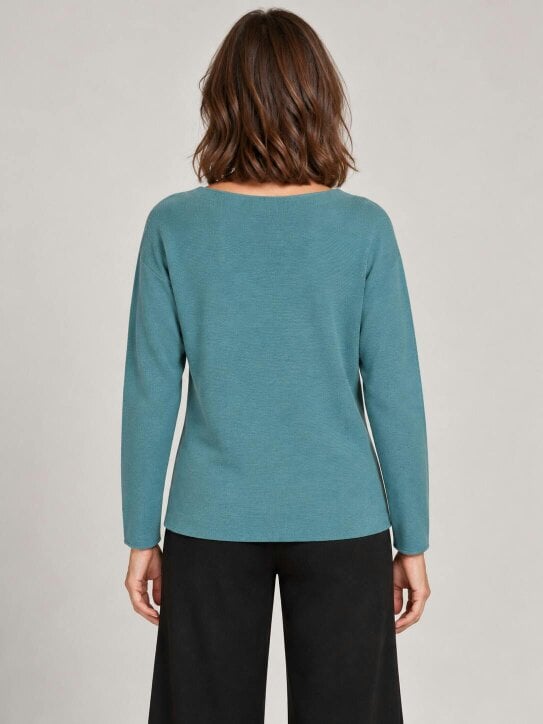 VIZ-A-VIZ Dark Mint Dolman Sleeve Jumper