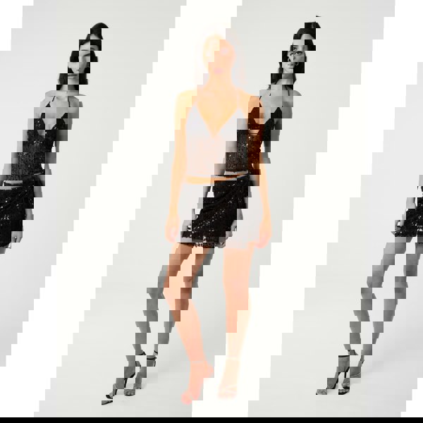 Pink Vanilla Sequin Skort