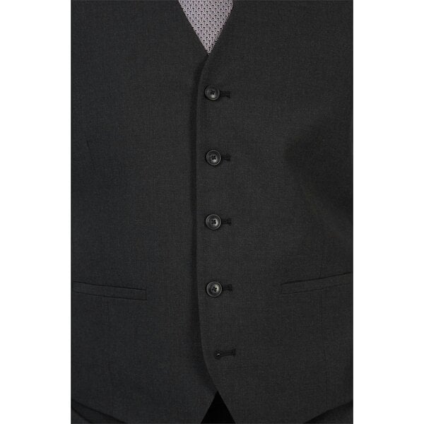 Limehaus Regular Fit Charcoal Waistcoat