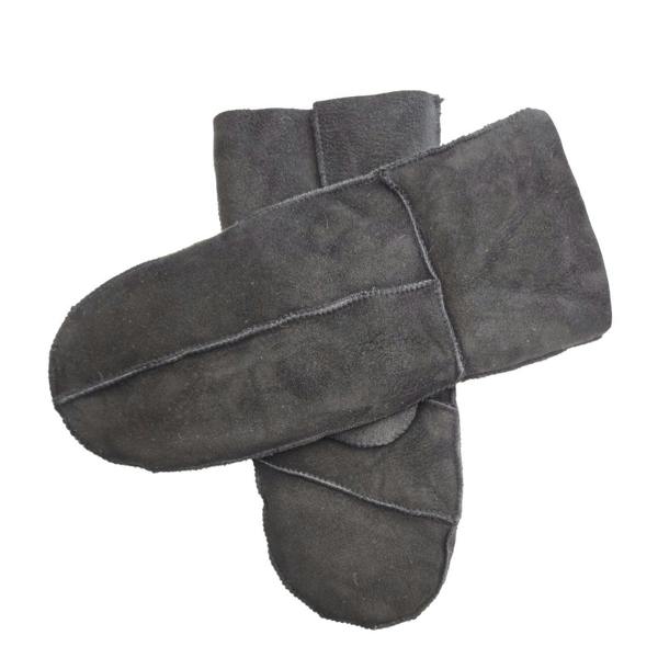 Infinity Leather Womens Genuine Real Sheepskin Suede Mittens Warm Gloves