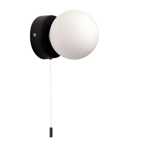 Pagazzi Lighting Toronto Matt Black IP44 Wall Light
