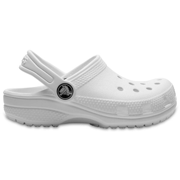 Crocs Kids' Classic Clog Thermoplastic White Loafers