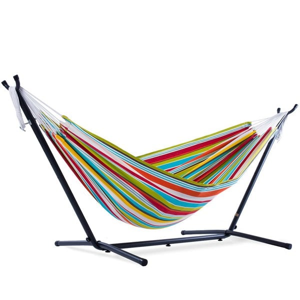 Vivere Double Polyester Hammock with Stand (250 cm) - Ciao
