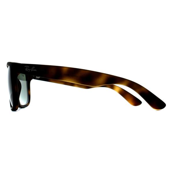Ray-Ban Sunglasses RB4165 Justin 865/9A Matte Havana Dark Green Polarized