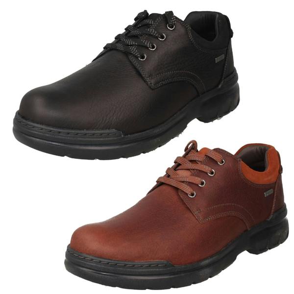 Clarks Mens Clarks Gore-Tex Weatherproof Lace Up Shoes Rockie WalkGtx