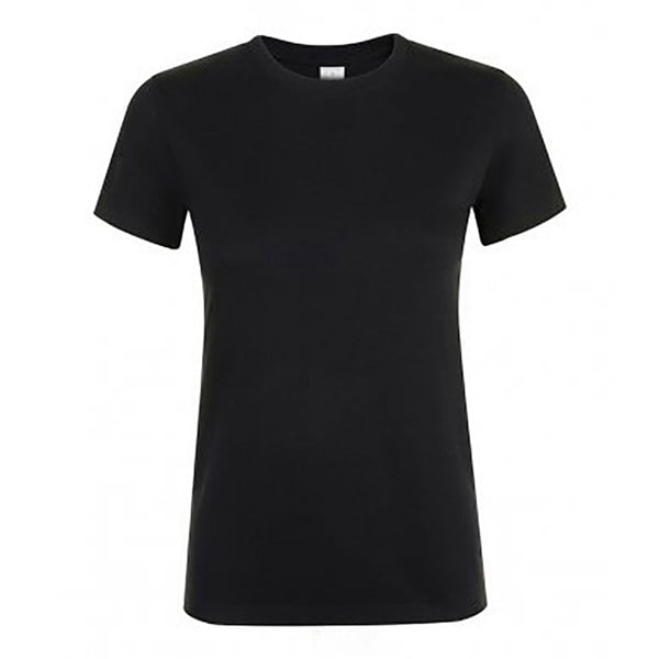 SOLS Womens/Ladies Regent Short Sleeve T-Shirt - Deep Black