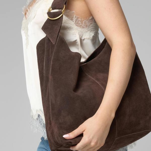 Barneys Originals Real Suede Shoulder Bag