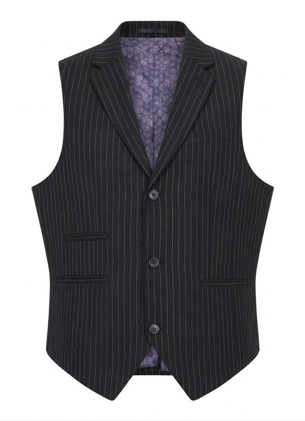 TPW-38 - Women's 3 Piece Black Pinstripe Suit - TruClothing.com - 6