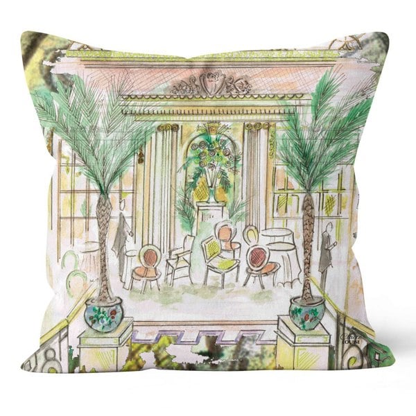 Claire Louise Afternoon Tea at The Ritz 45cm x 45cm Double Sided Cushion