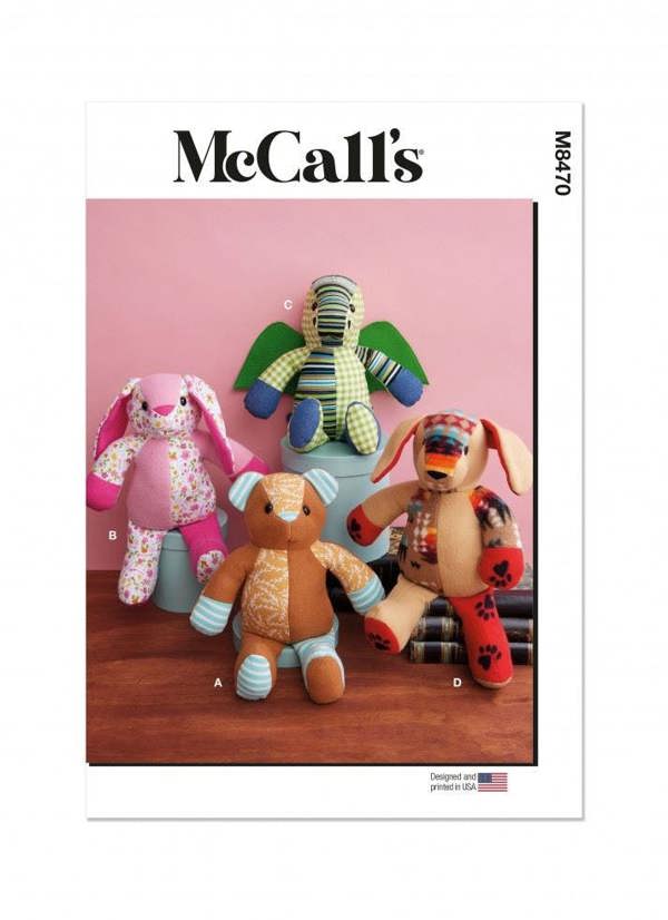 McCalls 8470 Paper Sewing Pattern – Toy, Size One Size, Intermediate