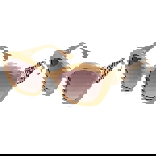 Guess Gradient Brown Lensed Shiny Beige Framed Sunglasses