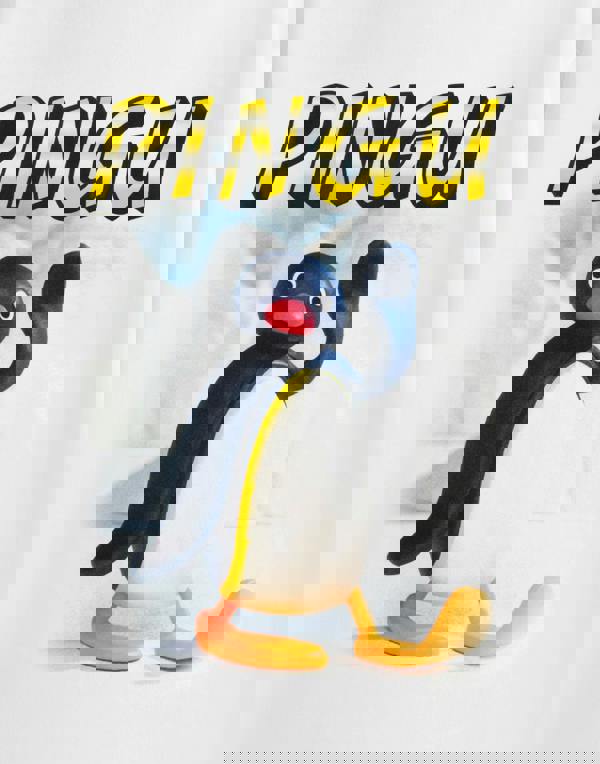 Pingu Unisex White Wave Short Sleeved T-Shirt