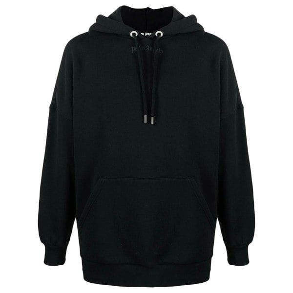 Palm Angels Classic Logo Oversized Hoodie - Black