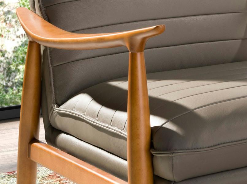 Angel Cerdá Dark Grey Leather Armchair 5130