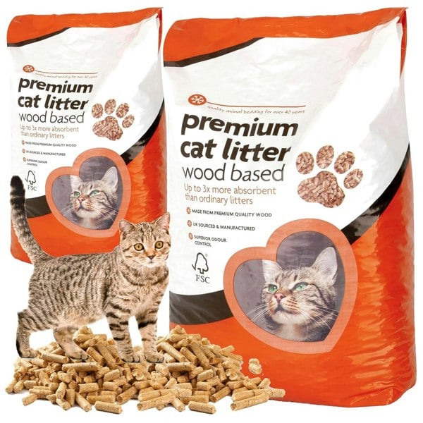 5L Premium Cat Litter Wooden Pellets Clean & Easy To Use Ultra Absorbent Odour Control Soft Bedding