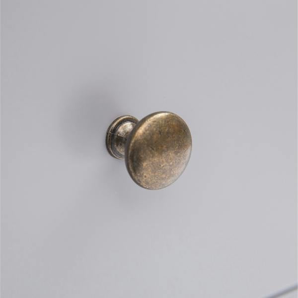 Cabinet Bits Mirano 5 Drawer Narrow Chest of Drawers Brass Knob