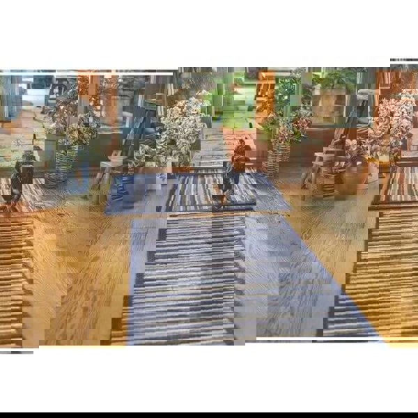 The Rugs Eco-Friendly Washable Striped Mat | Trap 95% Dirt