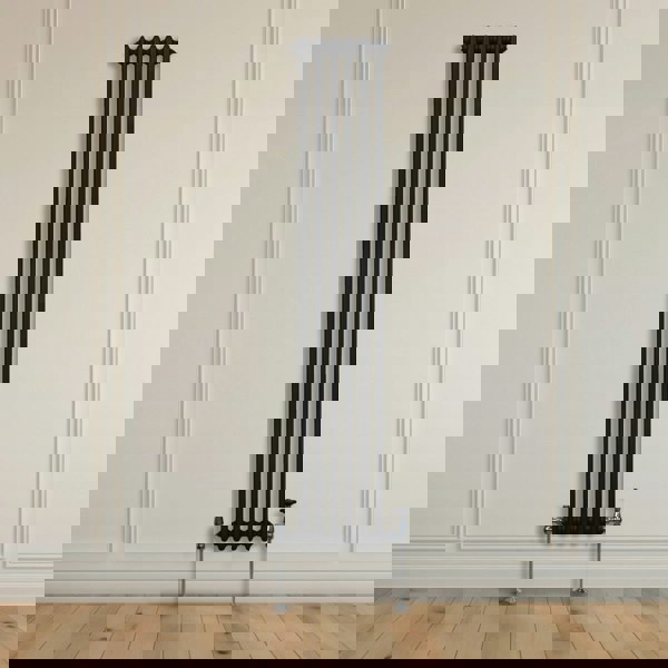 Monstershop Traditional 3 Column Radiator - 1800 x 292mm - Black