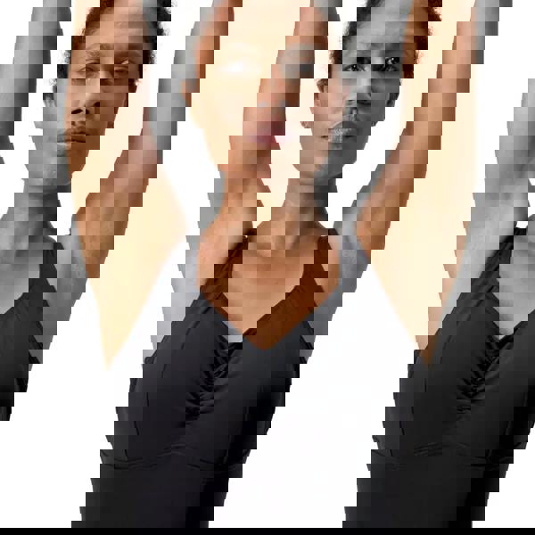 Black Speedo Shaping AquaNite swimsuit tank top with racerback