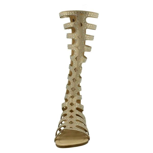 Spot On Girls Spot On Knee High Gladiator Sandals