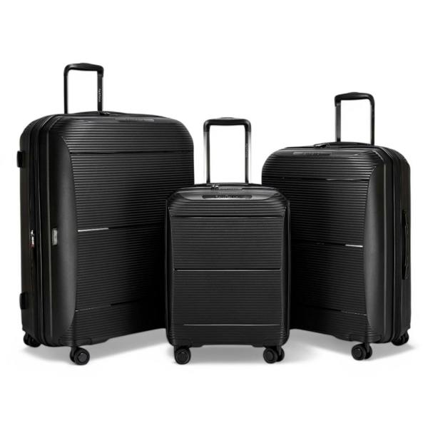 Eagle Luggage Expandable Hard Shell PP 8 Wheel Luggage Travel Cabin Holiday Bags Suitcase Set