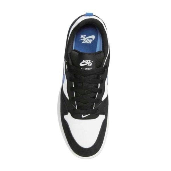 Nike Mens SB Alleyoop Suede Trainers - Black/White/Blue - 