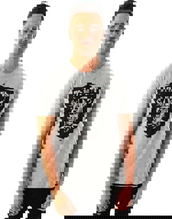 NFL Mens Grey Las Vegas Raiders Short Sleeved T-Shirt