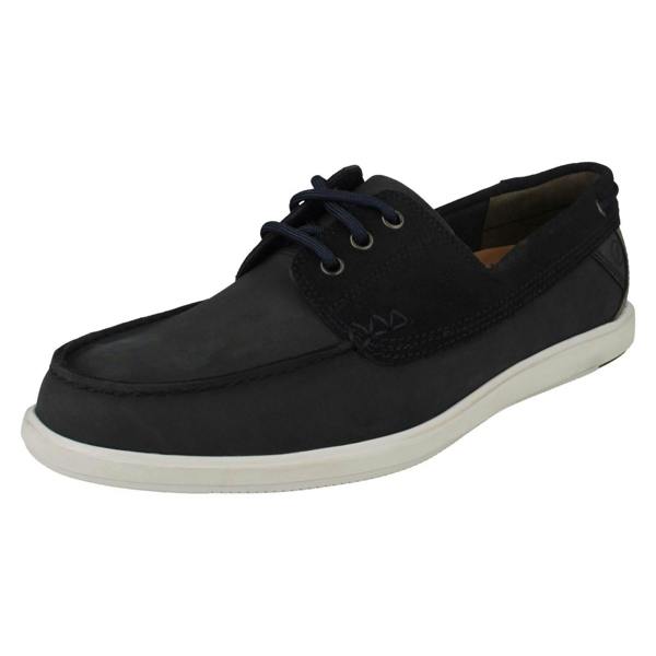 Clarks Mens Clarks Relaxed Style Lace Up Deck Shoes Bratton Boat
