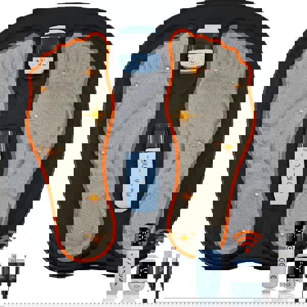 DYZI Rechargeable EMS Foot Massager with Electrical Muscle Stimulation for Pain Relief & Better Circulation