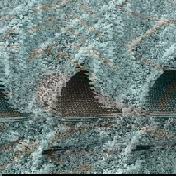 Moroccan shaggy rug rich texture and elegant design floor-heating compatible