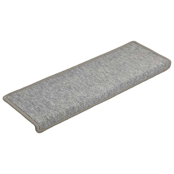 Berkfield Carpet Stair Treads 15 pcs 65x21x4 cm Light Grey