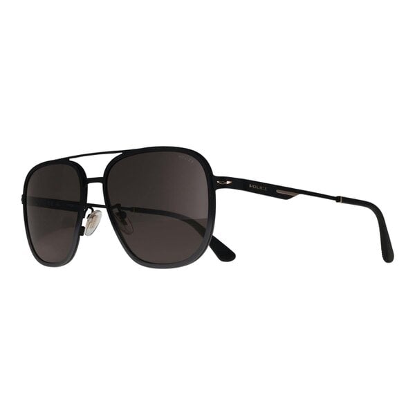 Police Sunglasses SPLL78 Champ Lite 1 305P Matte Black Rose Gold Smoke Polarized
