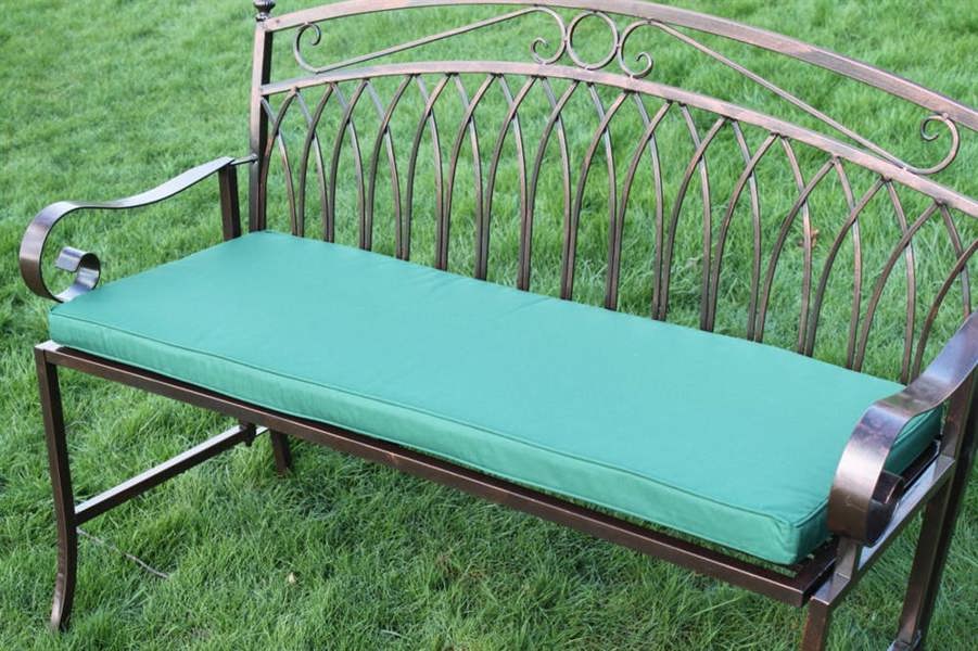 Cushion for 2 Seater Metal Garden Bench -Available in 6 colours