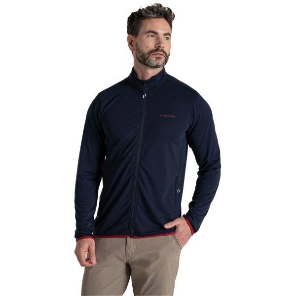 Craghoppers Mens Copthorne Nosilife Full Zip Golf Fleece Jacket - Blue Navy - 