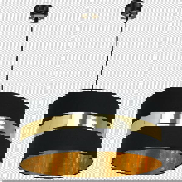 Milagro Palmira Hand Made Designer Pendant Black And Gold