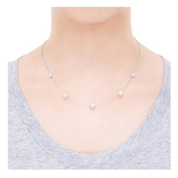 Mikimoto Pearls in Motion necklace with a graduation of Akoya cultured pearls