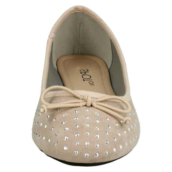 Spot On Ladies Spot On Jewel Design Ballerinas