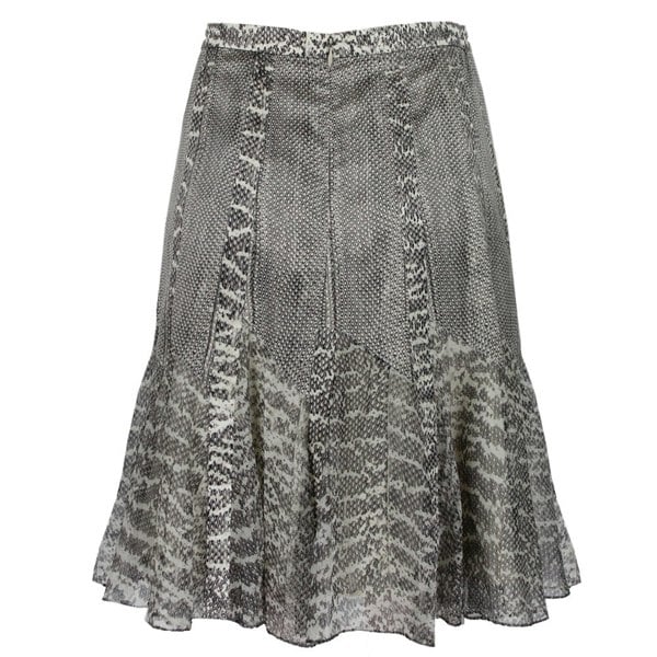 Jason Wu runway collection skirt in a snakeskin patterned silk satin