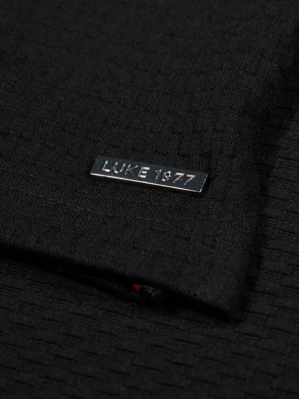 Luke 1977 LUKE1977 Gilbraltar Zip Polo Shirt - Black