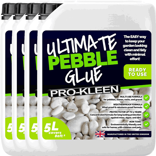 ProKleen Pro-Kleen Ultimate Pebble Glue 20L (Covers 340 ft2) Pebble Glue Binder For Gravel, Stones, Slate & Mulch