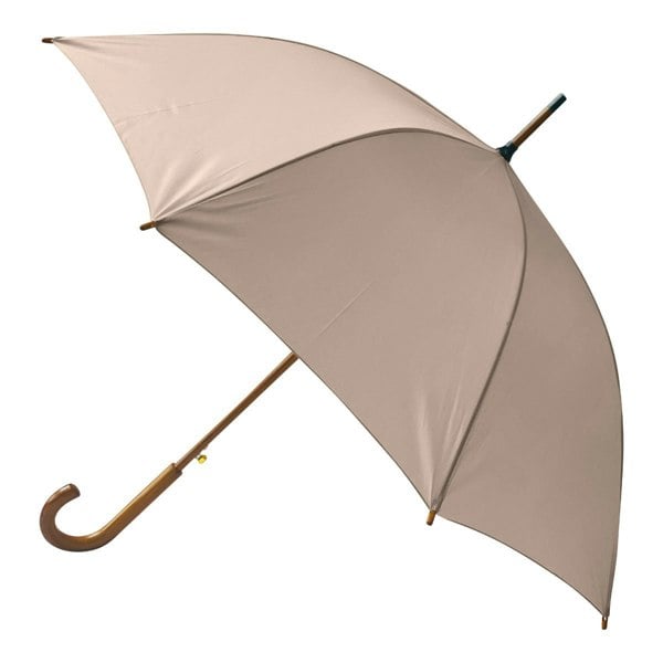 Jollybrolly Wood Stick Walking Umbrella - Peach